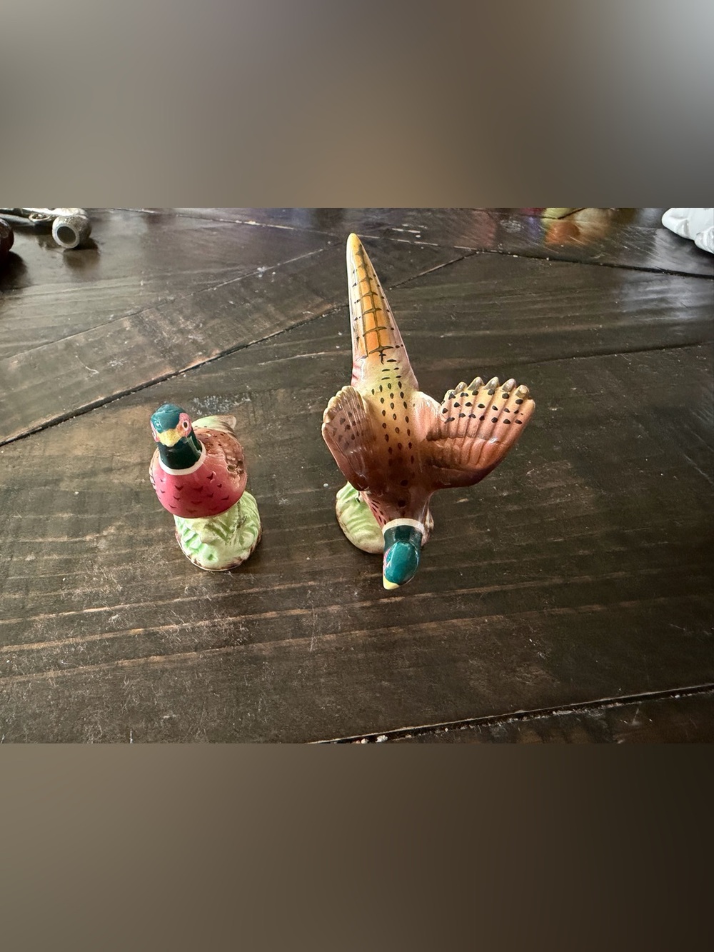 Peasants salt and pepper shakers